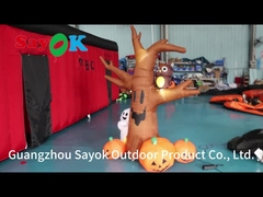 ハロウィーンの庭のために膨らませられるバナナ 屋外の幽霊 木 ハロウィーンの飾り付け