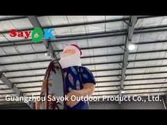 ハワイのクリスマスの飾り モデル クリスマス 充気式サンタクロース ビーチ