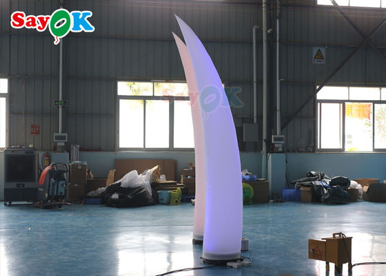 膨脹可能な柱ランプの結婚式の装飾的なつく管をつける独特なアイボリーLED