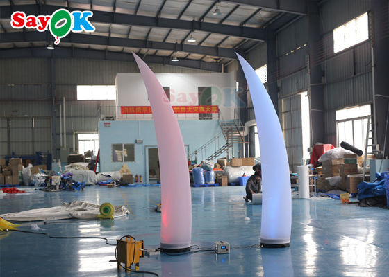 ROHSの膨脹可能なつく装飾3mの三日月の円錐形