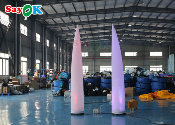 膨脹可能な柱ランプの結婚式の装飾的なつく管をつける独特なアイボリーLED