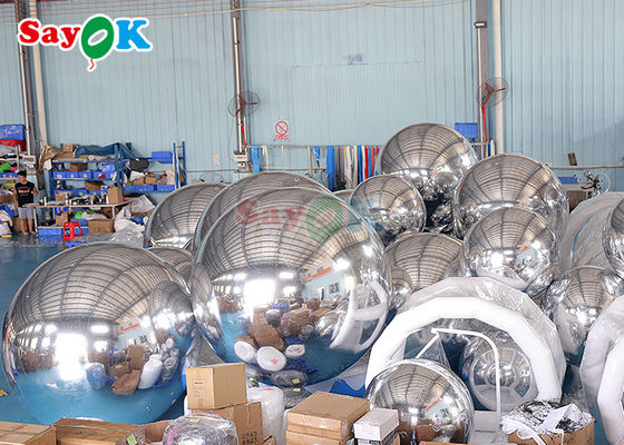 充電式ビーチボール 巨大充電式鏡ボール イベント装飾 PVC浮遊球 パーティのための鏡風船