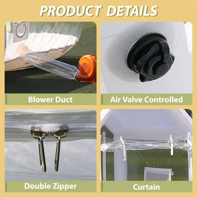 サヨク ゴールデン バブルハウス パーティ 結婚式用のポータブル 透明 充電可能なバブルハウス テント