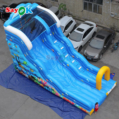 商業用 膨らませられる水スライド 屋外ゲーム 子供のための取り外せる水スライド付き 大きな膨らませられる水スライド