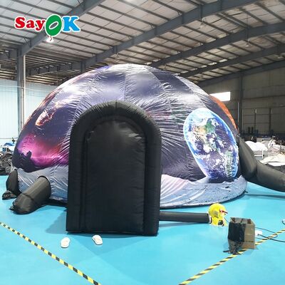 サヨク 膨らませられる惑星館ドーム 車椅子入り口 スクール屋外用 モバイル投影テント