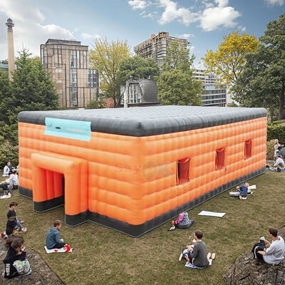 Sayok 特大 20m 防水 PVC アウトドアイベント パーティー キャンプ パビリオン マーキー キューブ インフレータブル テント