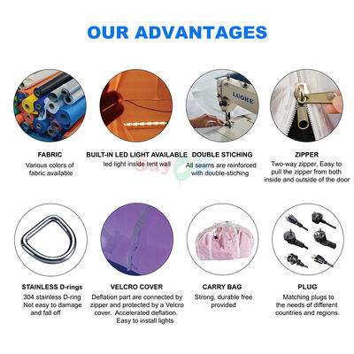 Sayok 大型広告テント アウトドア 結婚クラブ 200人用パーティーテント LED付きイベント