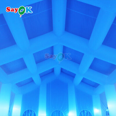 屋外イベント用 防水・UV耐性 オックスフォード布付き 携帯型LED充気式エアテント