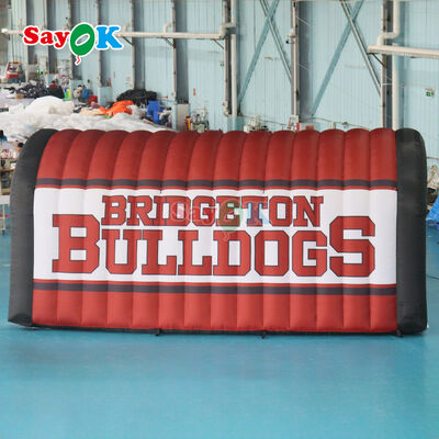 Customized Bulldogs Football Inflatable Sports Tunnel for Outdoor Event