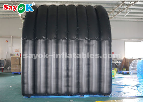 オーダーメイド 充気テント 黒トンネル 入口 充気エアテント 屋外スポーツ会議