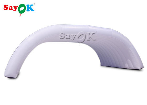 カスタム充気テント 12x6x5mH ホワイトドーム パーティイベントのための充気ステージテント