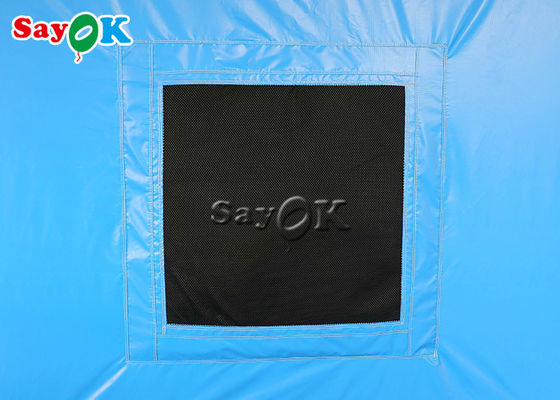 モバイル オックスフォード 充気塗料スプレーブース ロゴ印刷充気作業テント
