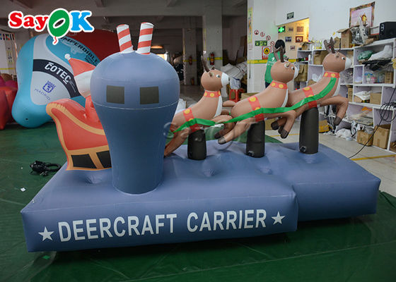 3頭のトナカイのインフレータブルホリデーデコレーション