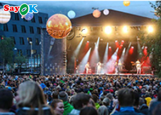 導かれたライトとの3m 10ftの太陽系膨脹可能な日曜日