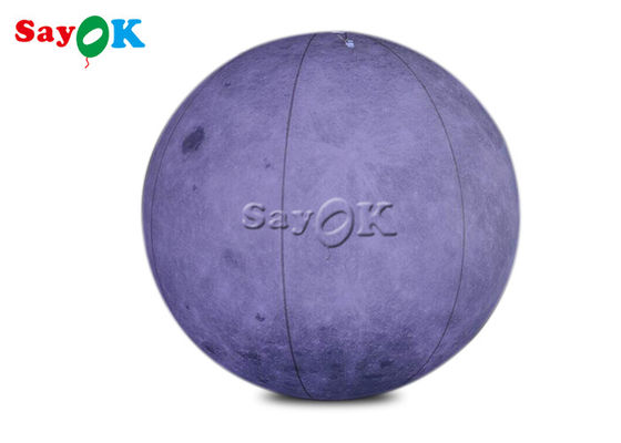 0.2mmポリ塩化ビニール6.6ft巨人はスペース主題の段階の装飾のための膨脹可能な月の光の気球を導いた