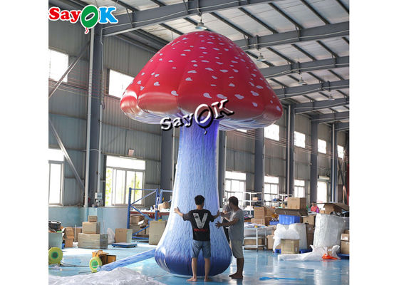空気送風機を持つ5mの16.5ft完全な印刷の着色された膨脹可能なきのこ