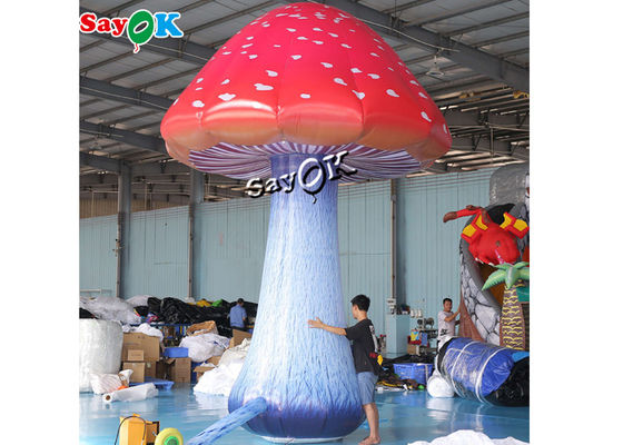 空気送風機を持つ5mの16.5ft完全な印刷の着色された膨脹可能なきのこ