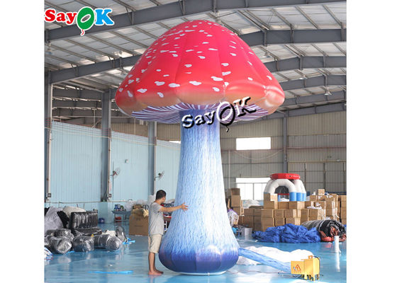 空気送風機を持つ5mの16.5ft完全な印刷の着色された膨脹可能なきのこ