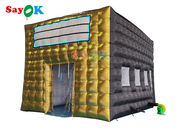 LED ディスコ ナイトクラブ パーティ テント カスタム 充電テント 充電式 ナイトクラブ イベント 成人 黒 キューブハウス