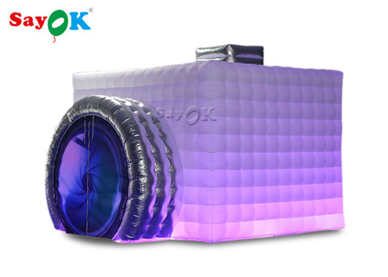 党テントのオックスフォードの膨脹可能な布の膨脹可能な写真のブース/カメラは結婚式のための膨脹可能な立方体のテントを形づけた