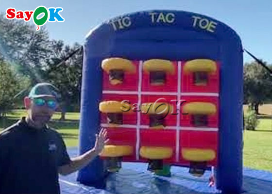 膨脹可能な裏庭のゲームの屋内膨脹可能なTic TACのつま先のバスケットボールは列のゲームの3つを接続する