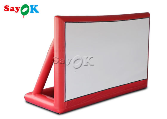 膨脹可能な劇場スクリーンは7.25m 24ftポリ塩化ビニールの膨脹可能な映画スクリーンの映画館屋外車の駐車場をカスタマイズした